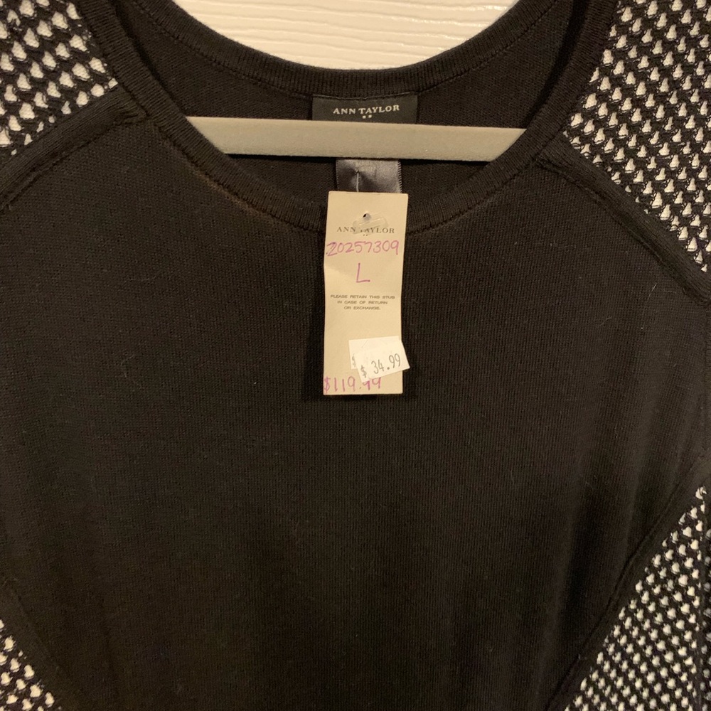 Ann Taylor Black & White Dress